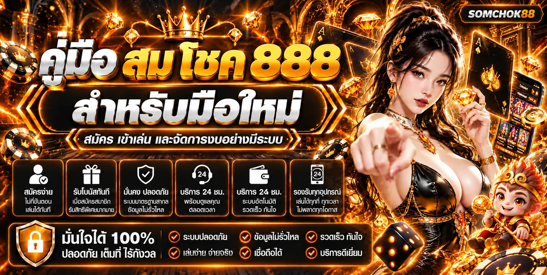 สม โชค 888 คู่มือสมัคร เข้าเล่น และบริหารงบมือใหม่